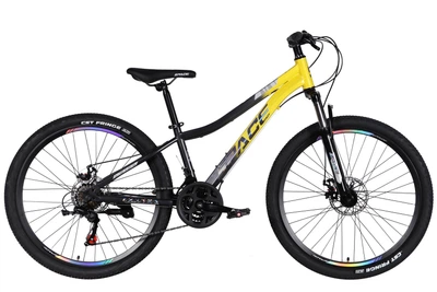 Велосипед Space ST 26" AURORA AM DD FR 13" 2026 Жовто-чорний (OPS-SP-26-096)