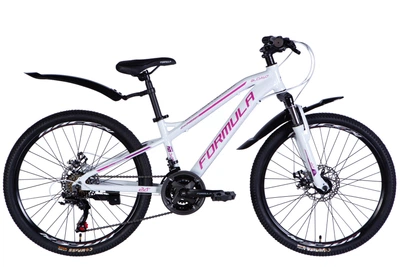 Велосипед Formula AL 24" BLACKWOOD AM DD FR 12.5" 2026 Бело-розовый (OPS-FR-24-444)