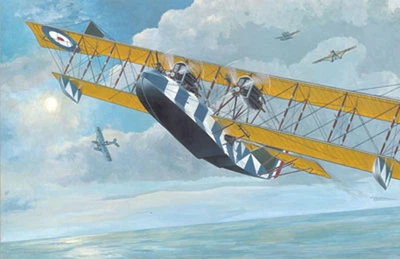 Британский гидросамолет Felixtowe F.2A Cборная пластикова модель в масштабе 1:72 Roden