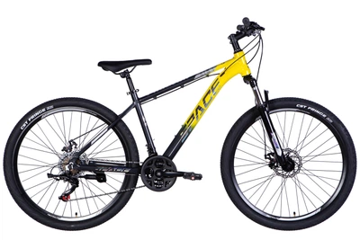 Велосипед Space AL 27.5" PHAETON AM DD FR 17" 2026 Серо-желтый (OPS-SP-27.5-084)