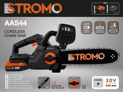 Аккумуляторная цепная пила Stromo AAS-44 с 1 АКБ и ЗУ (300440_str)