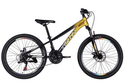 Велосипед Space ST 24" MARS AM DD FR 11" 2026 Золотисто-черный (OPS-SP-24-058)