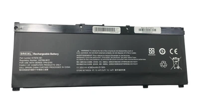 Акумулятор для ноутбука HP SR03XL Pavilion 15-CX 11.55 В Black 4380 мАг