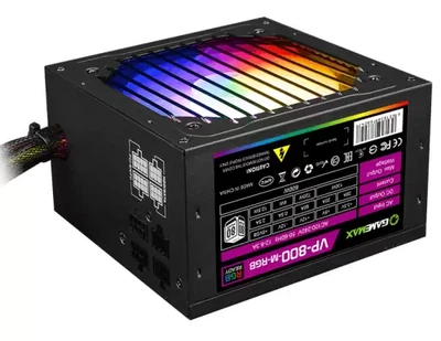 Блок питания 800 Вт, GameMax VP-800 RGB, Black, полумодульный (VP-800-M-RGB)