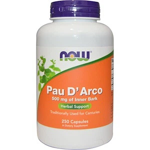 Кора муравьиного дерева Now Foods Pau D'Arco 500 мг 250 капсул