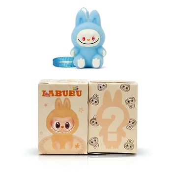 Бархатный брелок Labubu Mini Monster Labu сидячий Лабубу случайный персонаж