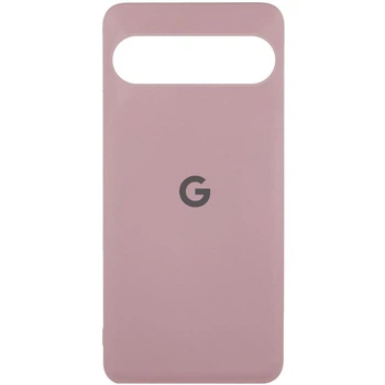 Чохол панель Silicone Cover with logo для Google Pixel 9 / 9 Pro Рожевий / Pink Sand