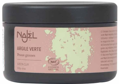 Порошок зеленой глины Najel для жирной и комбинированной кожи 150 г (3760061223943)