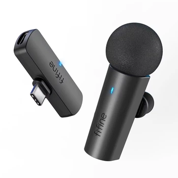 Мікрофон петличний бездротовий Fifine M6 black