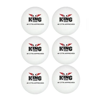 Мяч для настольного тенниса пинг пога шарики 6 шт для тренировок игр Newt KingB CTTA APPROVED NE-BAT-16