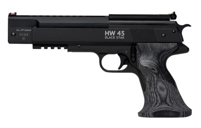Пневматический пистолет HW 45 Black Star кал. 4,5