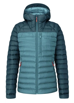 Легкий жіночий пуховик Rab Microlight Alpine Jacket Wmns, Orion Blue/Citadel, 12