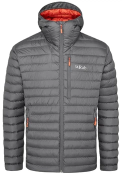Чоловічий легкий пуховик Rab Microlight Alpine Jacket, Graphene, SML