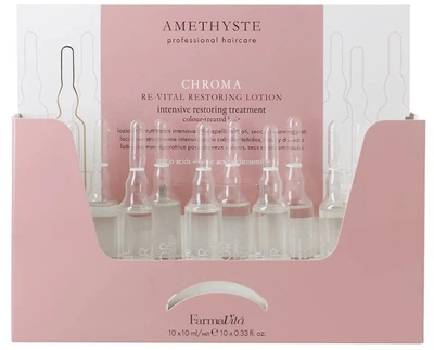 Восстанавливающий лосьон для окрашенных волос Farmavita Amethyste Chromа Color Re-Vital Restoring Lotion 10х10 мл