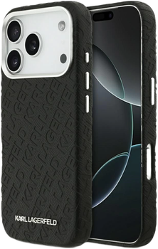 Etui Karl Lagerfeld FW Stamped Karl MagSafe do Apple iPhone 17 Pro Max Black (KLHMP17XPGKLFOFK)