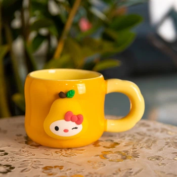 Чашка фарфоровая с магнитом Sanrio 400 (мл) подарочная кружка прикольная чашка для детей на подарок Оранжевый FM-37B 5174484