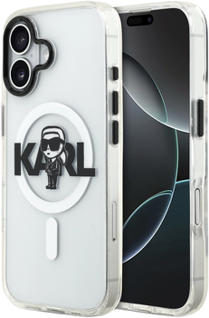 Etui Karl Lagerfeld IML Karl Sketch Logo MagSafe do Apple iPhone 17 Transparent (KLHMP17SHGKIGKBT)