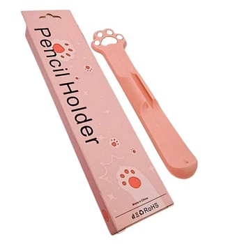 Держатель силиконовый для Apple Pencil 1/2 поколения Для стилуса На планшет Cat's paw Pen Holder Кошачья лапа Pink