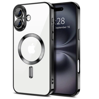 Чехол Fiji Chrome для Apple iPhone 16 с MagSafe и защитой камер Black