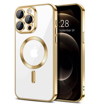 Чехол Fiji Chrome для Apple iPhone 11 Pro Max с MagSafe и защитой камер Gold