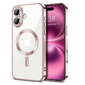Чохол Fiji Chrome для Apple iPhone 16 Plus з MagSafe та захистом камер Rose Gold
