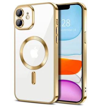 Чехол Fiji Chrome для Apple iPhone 11 с MagSafe и защитой камер Gold