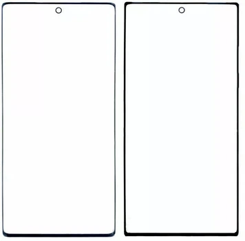 Стекло дисплея для Samsung S23 Ultra S918 чёрное с OCA