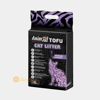 Наповнювач туалетів Animall Tofu для котів, з ароматом лаванди 2.6 кг (6 л)