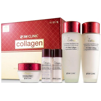 Набір для догляду за обличчям 3W Clinic Collagen Skin Care 3 Items Set 150 мл, 150 мл, 60 мл, 30 мл*2 (8809176164231)