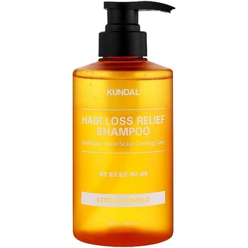 Пивной шампунь для волос Kundal Beer Yeast Hair Loss Relief Shampoo, Citrus Pomelo, 500 мл (8809809429706)