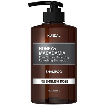 Бессульфатный шампунь для волос Английская роза Kundal Honey & Macadamia English Rose Shampoo 500 мл (8809568740487)