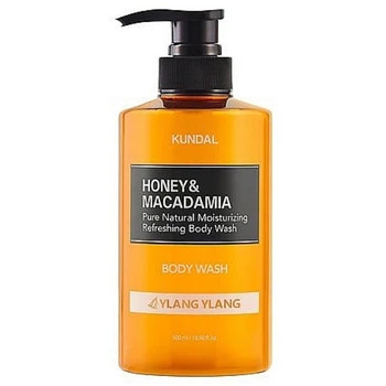 Зволожуючий гель для душу "Іланг-іланг" Kundal Honey & Macadamia Body Wash Ylang Ylang 500 мл (8809568743952)