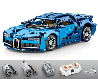 Конструктор на радіокеруванні Bugatti Chiron гоночна машина 1310 деталі BOX