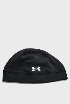 Чоловіча шапка UA Storm Launch Beanie Under Armour спортивна компресійна чорного кольору розмір one size