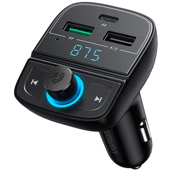 FM-модулятор UGREEN CD229 bluetooth Car Charger (5.0+PD+QC3.0+USB Flash Drive+TF) (чорний) (80910)