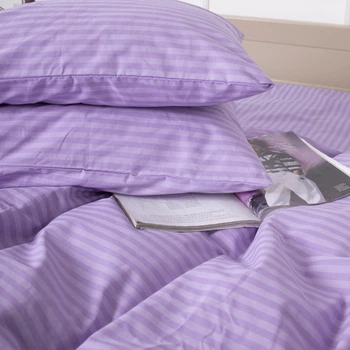 Наволочка MirSon Бязь 17-0618 Stripe Purple 60 x 60 см (2200008203610)