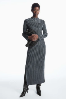 Сукня жіноча COS striped ribbed-knit midi dress 1211702001 M