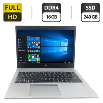 Ультрабук HP Elitebook 745 G5 / 14" (1920x1080) IPS / AMD Ryzen 3 Pro 2300U (4 ядра по 2.0 - 3.4 GHz) / 16 GB DDR4 / 240 GB SSD / AMD Radeon Vega 6 Graphics / WebCam б/у