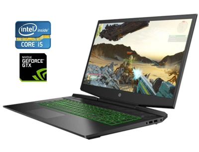 Игровой ноутбук HP Pavilion 15-dk0055nr / 15.6" (1920x1080) IPS / Intel Core i5-9300H (4 (8) ядра по 2.4 - 4.1 GHz) / 8 GB DDR4 / 256 GB SSD / nVidia GeForce GTX 1050, 3 GB GDDR5, 96-bit / WebCam б/у