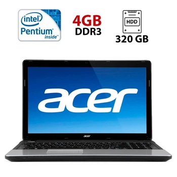Ноутбук Acer E1-531 / 15.6" (1366x768) TN / Intel Pentium B960 (2 ядра по 2.2 GHz) / 4 GB DDR3 / 320 GB HDD / Intel HD Graphics / WebCam б/у