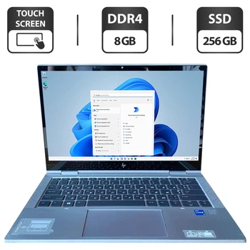 Ультрабук-трансформер HP EliteBook x360 830 G8 / 13.3" (1920x1080) IPS Touch / Intel Core i5-1135G7 (4 (8) ядра по 4.2 GHz) / 8 GB DDR4 / 256 GB SSD / Intel Iris Xe Graphics / WebCam б/у