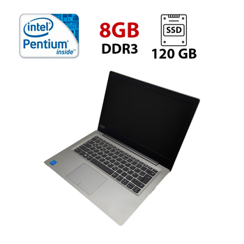 Нетбук Lenovo IdeaPad 120S / 11.6" (1366x768) TN / Intel Pentium N4200 (4 ядра по 1.1 - 2.5 GHz) / 8 GB DDR3 / 120 GB SSD / Intel HD Graphics / WebCam б/у