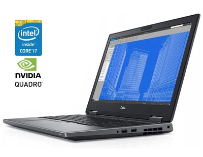 Мобильная рабочая станция Dell Precision 7530 / 15.6" (1920x1080) IPS Touch / Intel Core i7-8750H (6 (12) ядер по 2.2 - 4.1 GHz) / 16 GB DDR4 / 256 GB SSD NVMe / nVidia Quadro P2000, 4 GB GDDR5, 128-bit / WebCam б/у