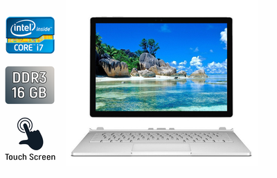 Ноутбук-трансформер Microsoft Surface Book 2 / 13.5" (3000x2000) IPS Touch / Intel Core i7-8650U (4 (8) ядра по 1.9 - 4.2 GHz) / 16 GB DDR3 / 512 GB SSD / nVidia GeForce GTX 1050, 2 GB GDDR5, 128-bit / USB Type-C / WebCam б/у