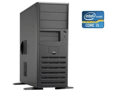 ПК Chieftec Bravo Tower / Intel Core i5-2400 (4 ядра по 3.1 - 3.4 GHz) / 8 GB DDR3 / 120 GB SSD / Intel HD Graphics 2000 / DVD-ROM / 450W б/у