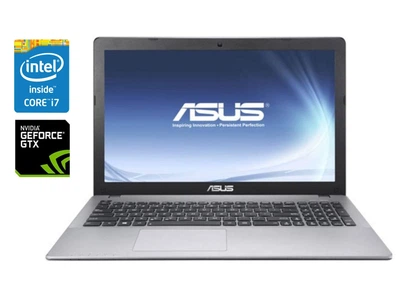 Игровой ноутбук Б-класс Asus R510J / 15.6" (1920x1080) TN / Intel Core i7-4710HQ (4 (8) ядра по 2.5 - 3.5 GHz) / 12 GB DDR3 / 128 GB SSD + 1000 GB HDD / nVidia GeForce GTX 850M, 2 GB GDDR3, 128-bit / WebCam / Win 10 б/у