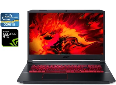 Игровой ноутбук Acer Nitro 5 AN515-54 / 15.6" IPS / Intel Core i5-9300H (4(8) ядра по 2.4-4.1 GHz) / 16GB DDR4 / 512GB SSD / GeForce GTX 1050, 3GB GDDR5, 96-bit / WebCam / Win 11 Home б/у