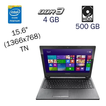 Ноутбук Lenovo G50-30 / 15.6" TN / Pentium N3540 (4 ядра по 2.16-2.66 GHz) / 4GB DDR3 / 500GB HDD / GeForce 820M, 1 GB DDR3, 64-bit / WebCam / DVD-ROM б/у