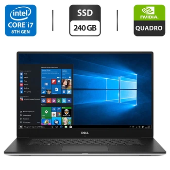 Рабочая станция Dell Precision 5530 / 15.6" IPS / Intel Core i7-8850H (6(12) ядра по 2.6-4.3 GHz) / 16GB DDR4 / 240GB SSD / Quadro P1000, 4GB GDDR5, 128-bit / WebCam / HDMI б/у