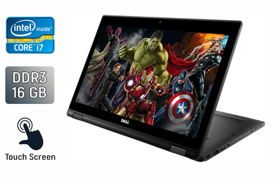 Нетбук-трансформер Dell Latitude 5289 / 12.5" (1920x1080) IPS Touch / Intel Core i7-7600U (2 (4) ядра по 2.8 - 3.9 GHz) / 16 GB DDR3 / 480 GB SSD / Intel HD Graphics 620 / WebCam / Windows 10 б/у